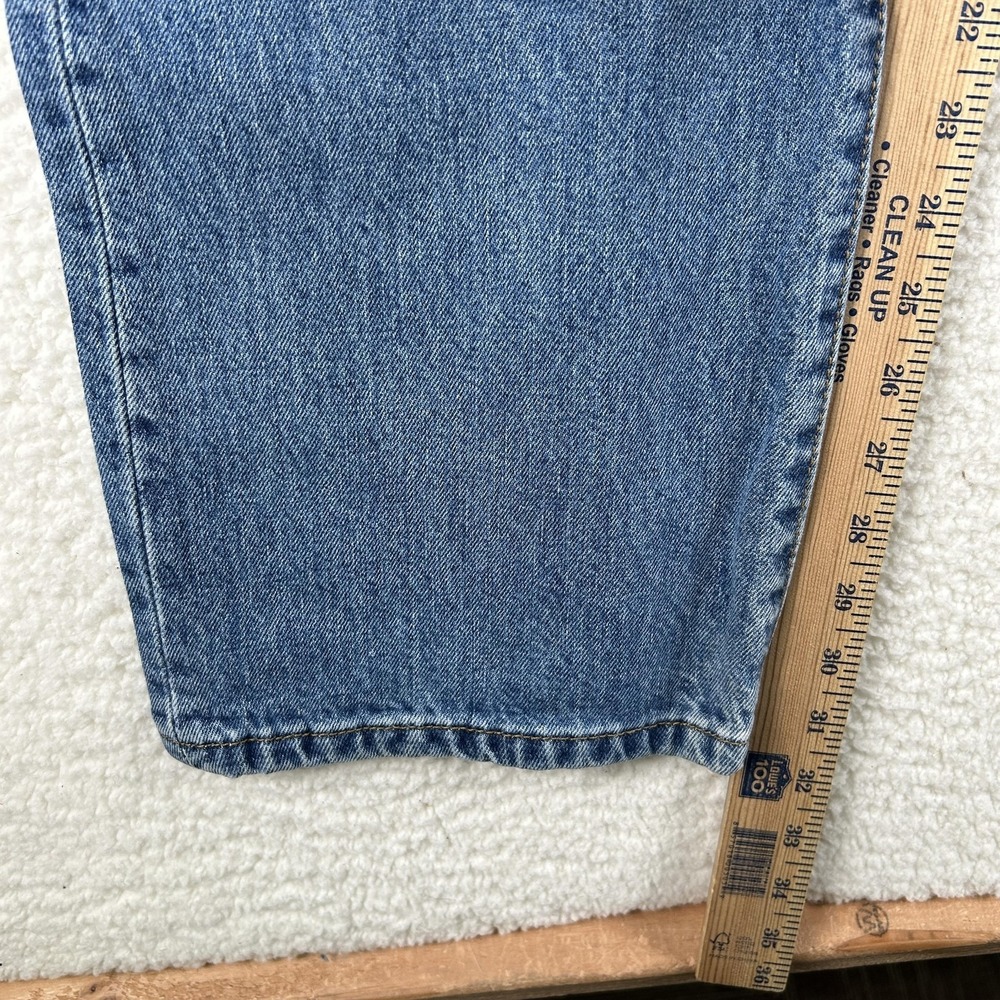 Vintage Levis 501 Jeans Mens 34x32 Denim Regular Straight Button Fly Batwing Tag - Picture 12 of 14